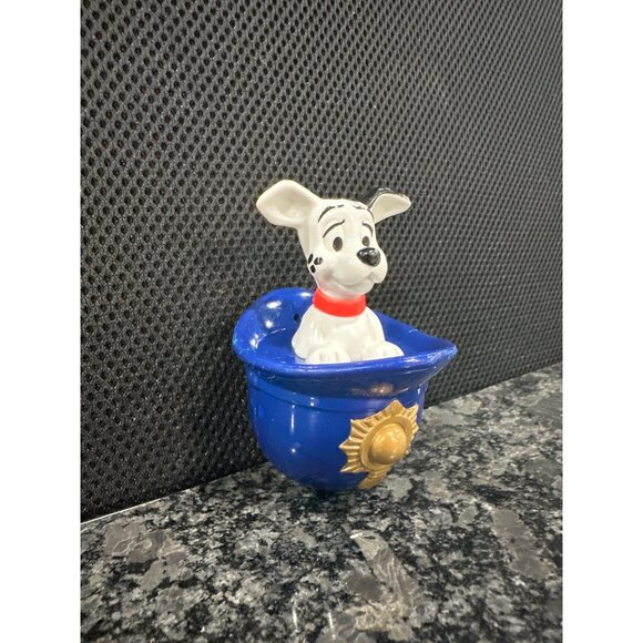 Disney 101 Dalmatians Police Hat Puppy Figurine McDonalds 1996 Vintage Collectib - Picture 3 of 8